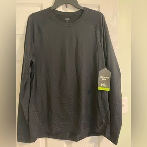 NWT REI Co-OP Men's Semi-Fitted All Season Long Sleeved Black Shirt - Size Large